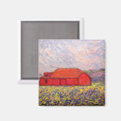 Scheune mit Reis Magnet (Vorderseite/Rückseite)