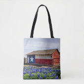 Scheune mit Texas-Flagge und Tasche (Vorderseite)