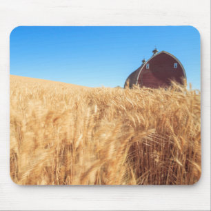 Scheune, Sommerweizenfelder nähern sich Sprague, Mousepad