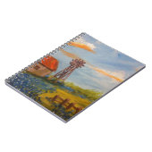 Scheune u. Bluebonnets Notizblock (Linke Seite)