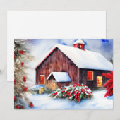 Scheune und Schnee Budget Weihnachten (Vorne/Hinten)