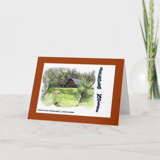 Scheunen Anmerkung-Karte Karte (Vorderseite)