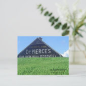 Scheunen-Anzeige auf dem Western schlicht Postkarte (Stehend Vorderseite)