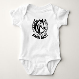 Scheunen-Baby-Pferd Baby Strampler