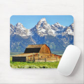 Scheunen großartige Tetons Berge Mousepad (Mit Mouse)