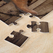 Scheunen-hölzerne Puzzle (Seite)