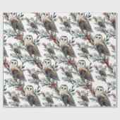 Scheunen in einem jungen Baumwald Geschenkpapier (Flach)