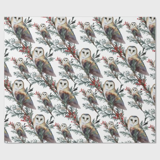 Scheunen in einem jungen Baumwald Geschenkpapier (Flach)