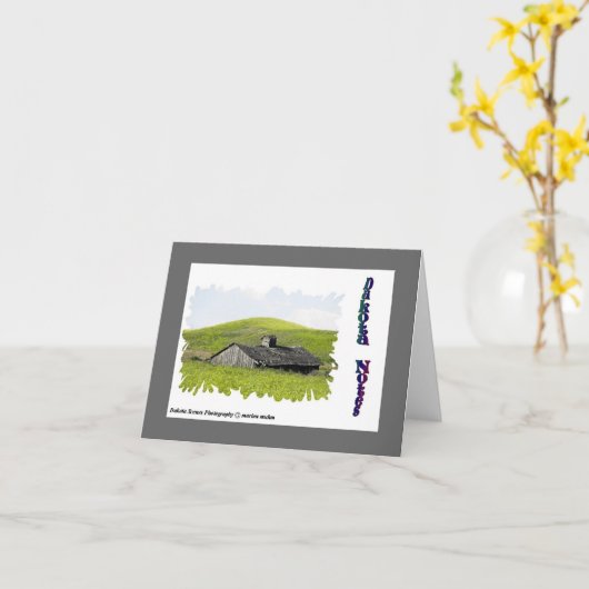 Scheunen-Mitteilungskarten Karte (Gelbe Blume)