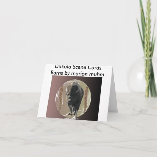 Scheunen-Mitteilungskarten Karte (Rückseite)