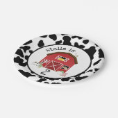 Scheunen-Platte Pappteller (Schrägansicht)