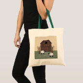 Scheunen-Schaf-Tasche Tragetasche (Vorderseite (Produkt))