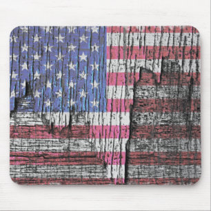 Scheunen-Schälende Bemalte Patriotische Amerikanis Mousepad
