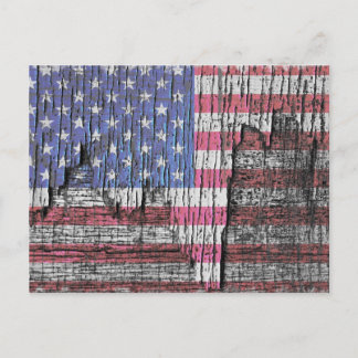 Scheunen-Schälende Bemalte Patriotische Amerikanis Postkarte