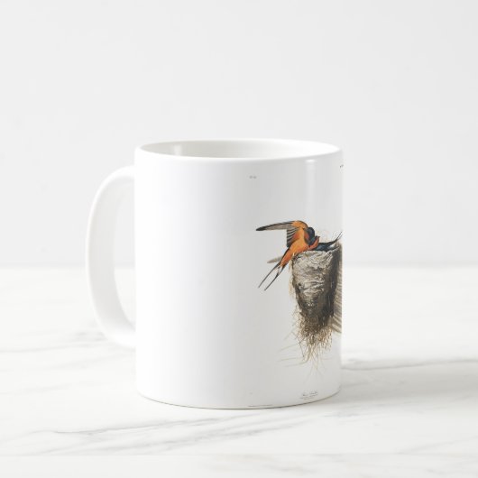 Scheunen-Schwalbe Audubon Platten-173 Kaffeetasse (Vorderseite Links)