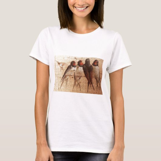 Scheunen-Schwalben T-Shirt (Vorderseite)