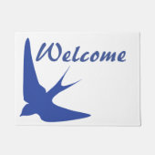 Scheunen-Schwalben-Willkommen Fußmatte (Vorderseite)