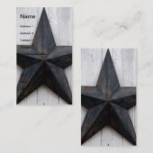 Scheunen-Stern Visitenkarte (Vorne/Hinten)