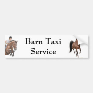 Scheunen-Taxi-Service-Autoaufkleber Autoaufkleber