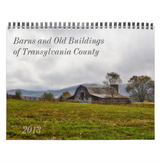 Scheunen und alte Gebäude in Transylvania County Kalender