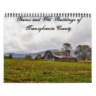Scheunen und alte Gebäude in Transylvania County Kalender