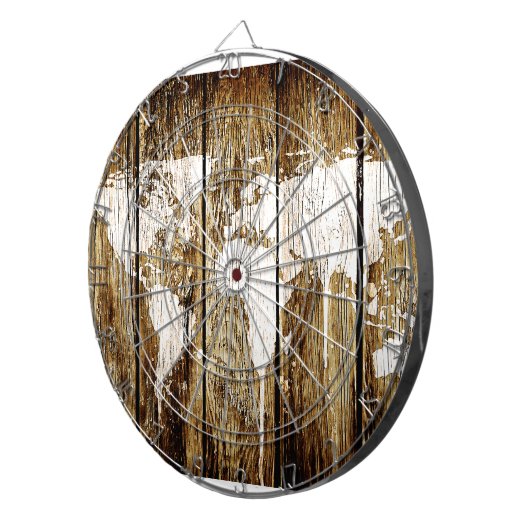 Scheunen-Weltkarte 2 Dartscheibe (Vorderseite rechts)