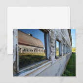 Scheunen-Zwilling-Reflexion Postkarte (Vorne/Hinten)