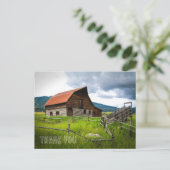 Scheunenbild Dankeschön-Postkarte Postkarte (Stehend Vorderseite)