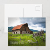Scheunenbild Dankeschön-Postkarte Postkarte (Vorne/Hinten)