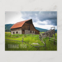 Scheunenbild Dankeschön-Postkarte