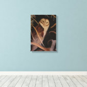 Scheuneneule in pastellfarbenen Tiermalereien Leinwanddruck (Insitu (Holzboden))