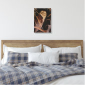 Scheuneneule in pastellfarbenen Tiermalereien Leinwanddruck (Insitu (Schlafzimmer))