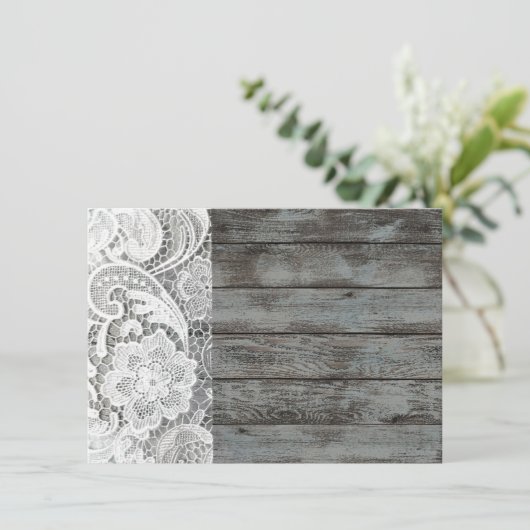 Scheunenholz und -spitze des französischen Landes Einladung (Stehend Vorderseite)