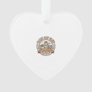 Scheunenkatzenclub Katze Bauernhof Tier Mashup Kat Ornament