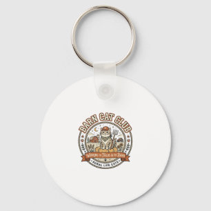 Scheunenkatzenclub Katzenbauernhof Tier Mashup Kat Schlüsselanhänger