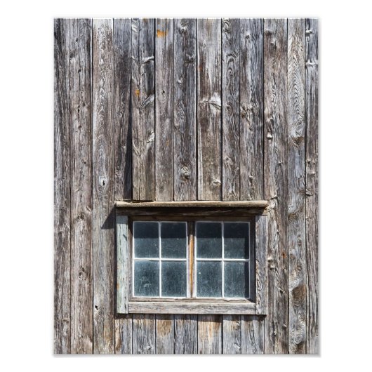 Scheunenseite mit Fenster Fotodruck (Vorne)