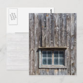 Scheunenseite mit Fenster Postkarte (Vorne/Hinten)