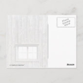 Scheunenseite mit Fenster Postkarte (Rückseite)