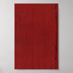 Scheunentor Rot Holz Hintergrund Poster