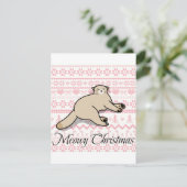 scheußliche Weihnachtskarte Feiertagskarte (Stehend Vorderseite)