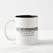 Scheveningen Coordinaten - Scheveningen Coordinate Zweifarbige Tasse (Links)