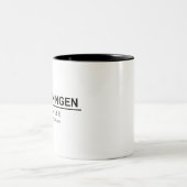 Scheveningen Coordinaten - Scheveningen Coordinate Zweifarbige Tasse (Mittel)