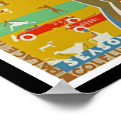 Scheveningen ~ Den Haag auf See, Holland Poster (Ecke)