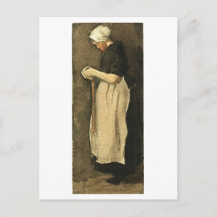 Scheveningen Frau, Van Gogh Fine Art Postkarte