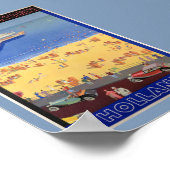 Scheveningen in Holland Vintage Reiseposter Ruhe Poster (Ecke)