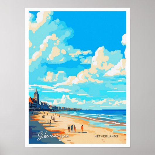 Scheveningen Niederlande Reisebeschreibung Poster (Vorne)