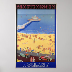 Scheveningen Reise-Plakat-Erholung Hollands in der Poster