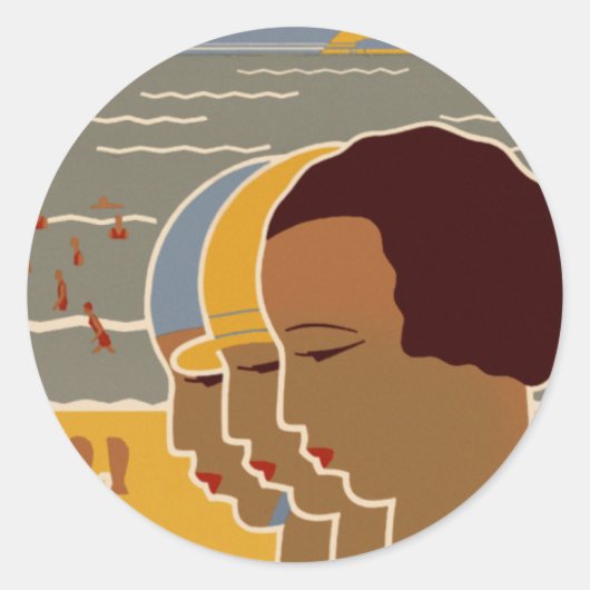 Scheveningen Runder Aufkleber (Vorderseite)