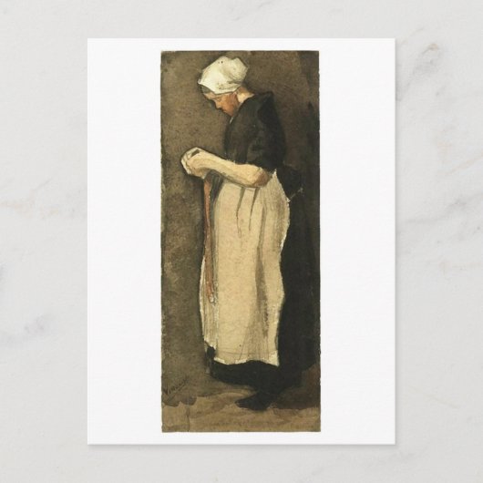 Scheveningen Woman, Van Gogh Fine Art Postkarte (Vorderseite)