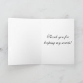Schhhh! Dankeskarte (Innenseite)
